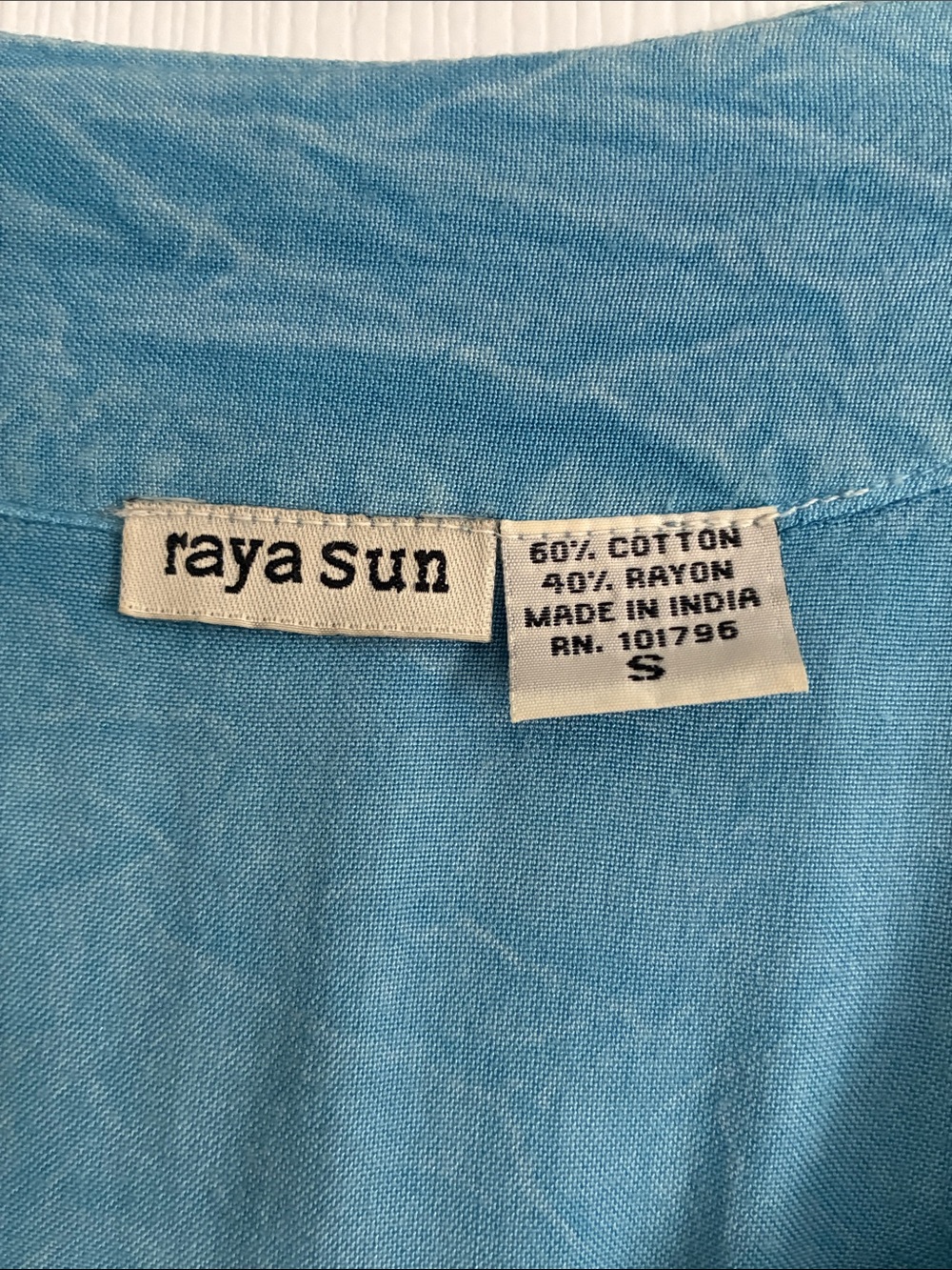 Raya Sun Sleeveless Dress, Size Small, Color is Denim Blue - Picture 6 of 8